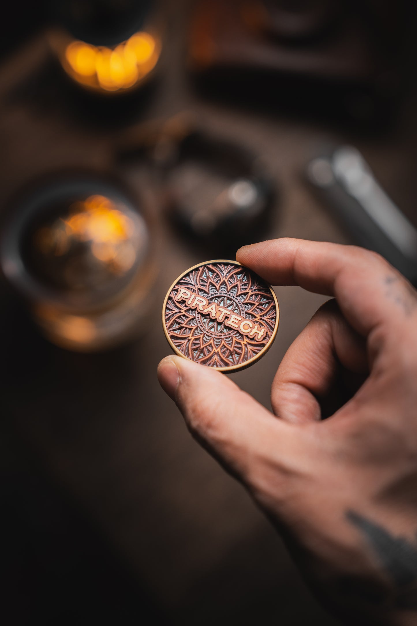 Piratech Laser Engraved Coin (Brass)